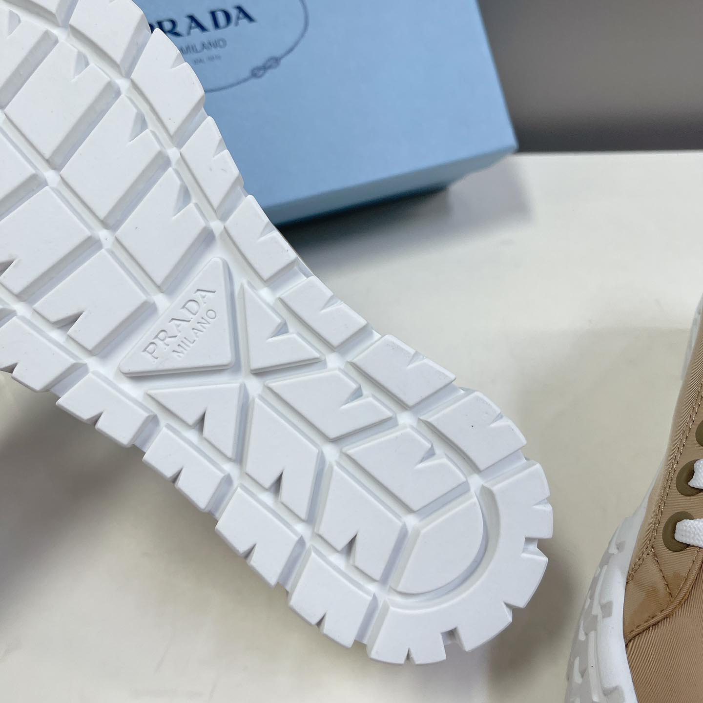Prada Double Wheel Nylon Gabardine Sneakers - PerfectKickZ