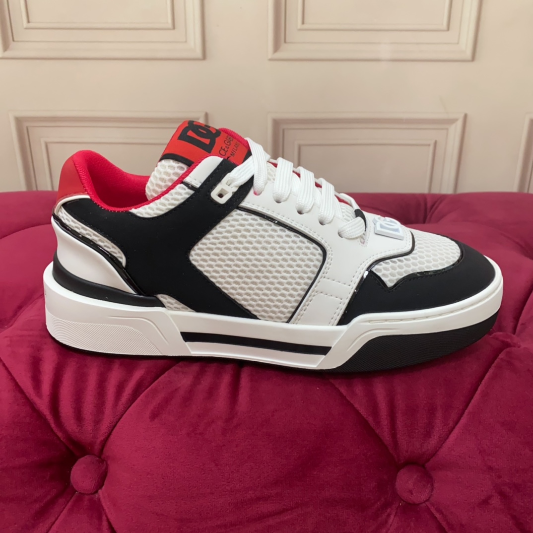 Dolce & Gabbana Mixed-material New Roma Sneakers - PerfectKickZ