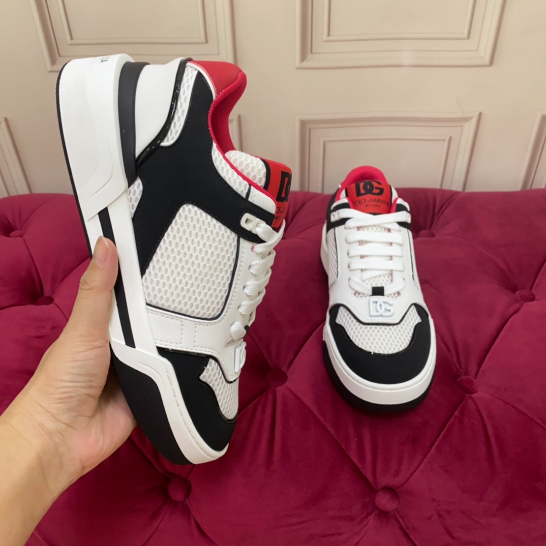 Dolce & Gabbana Mixed-material New Roma Sneakers - PerfectKickZ