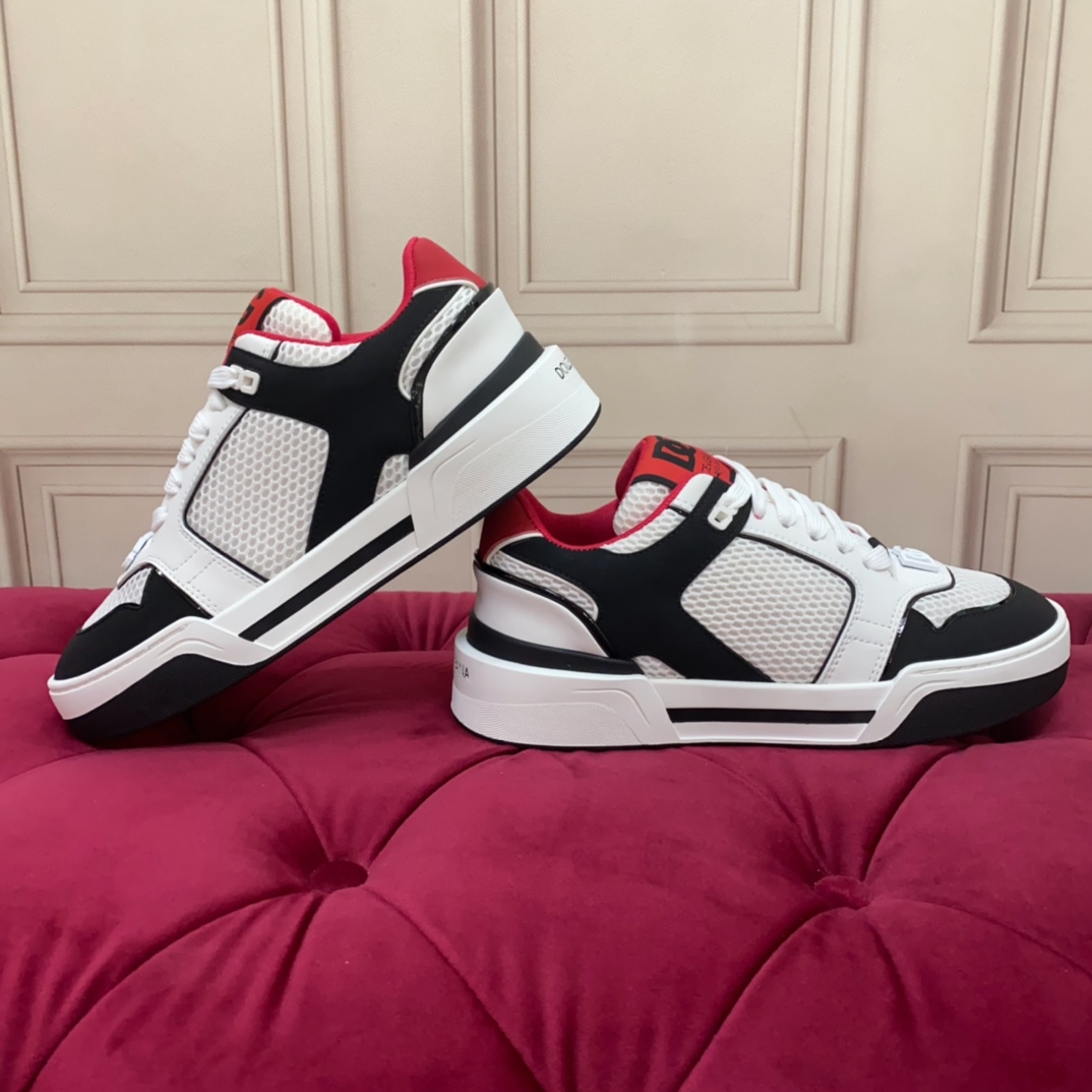 Dolce & Gabbana Mixed-material New Roma Sneakers - PerfectKickZ