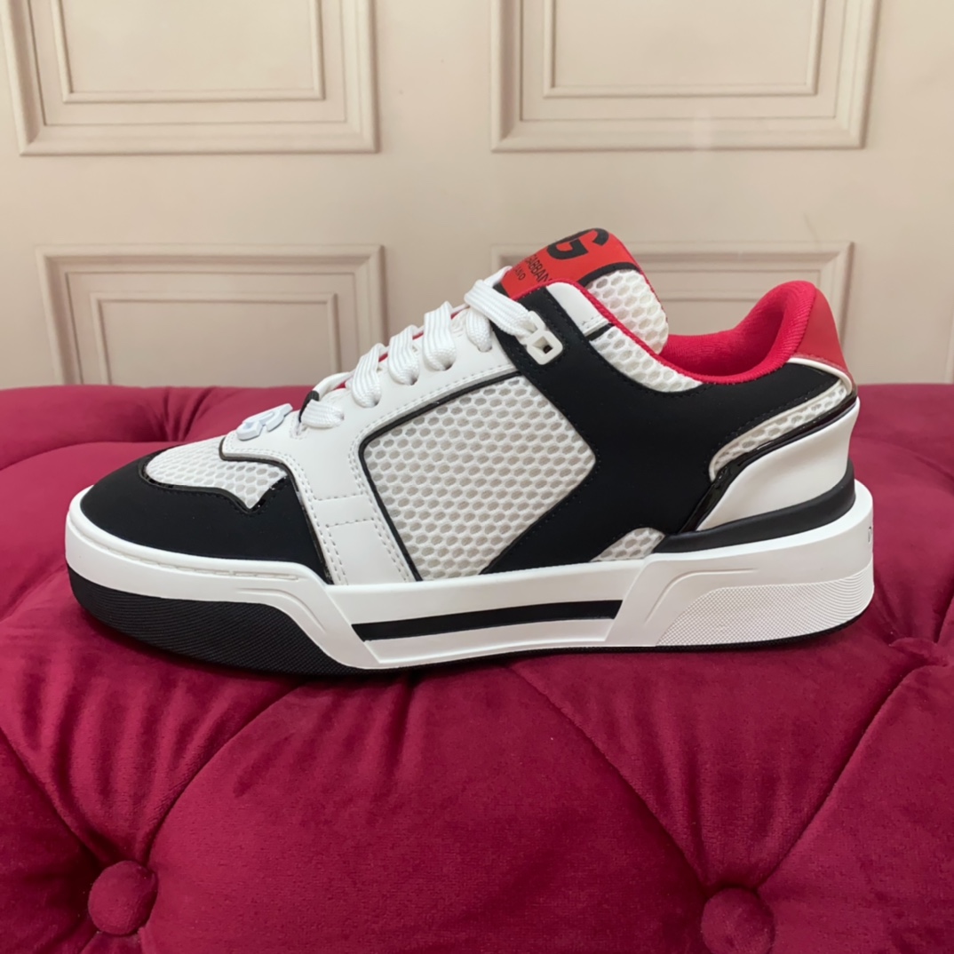 Dolce & Gabbana Mixed-material New Roma Sneakers - PerfectKickZ
