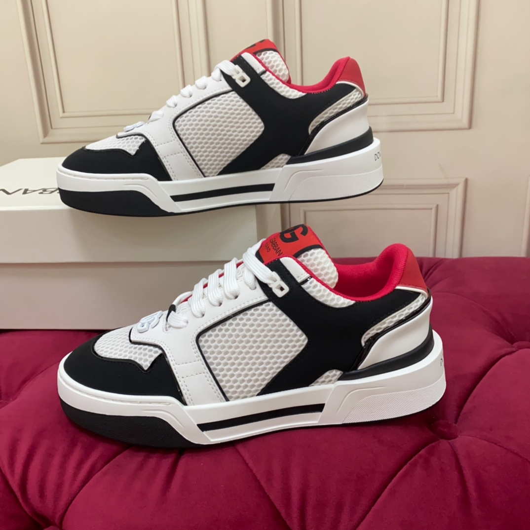 Dolce & Gabbana Mixed-material New Roma Sneakers - PerfectKickZ