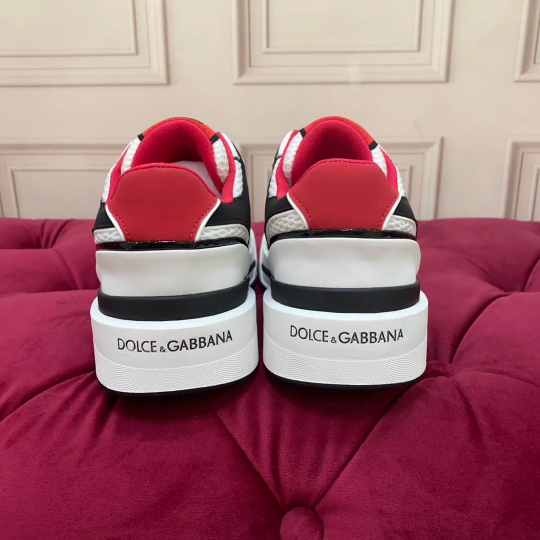 Dolce & Gabbana Mixed-material New Roma Sneakers - PerfectKickZ