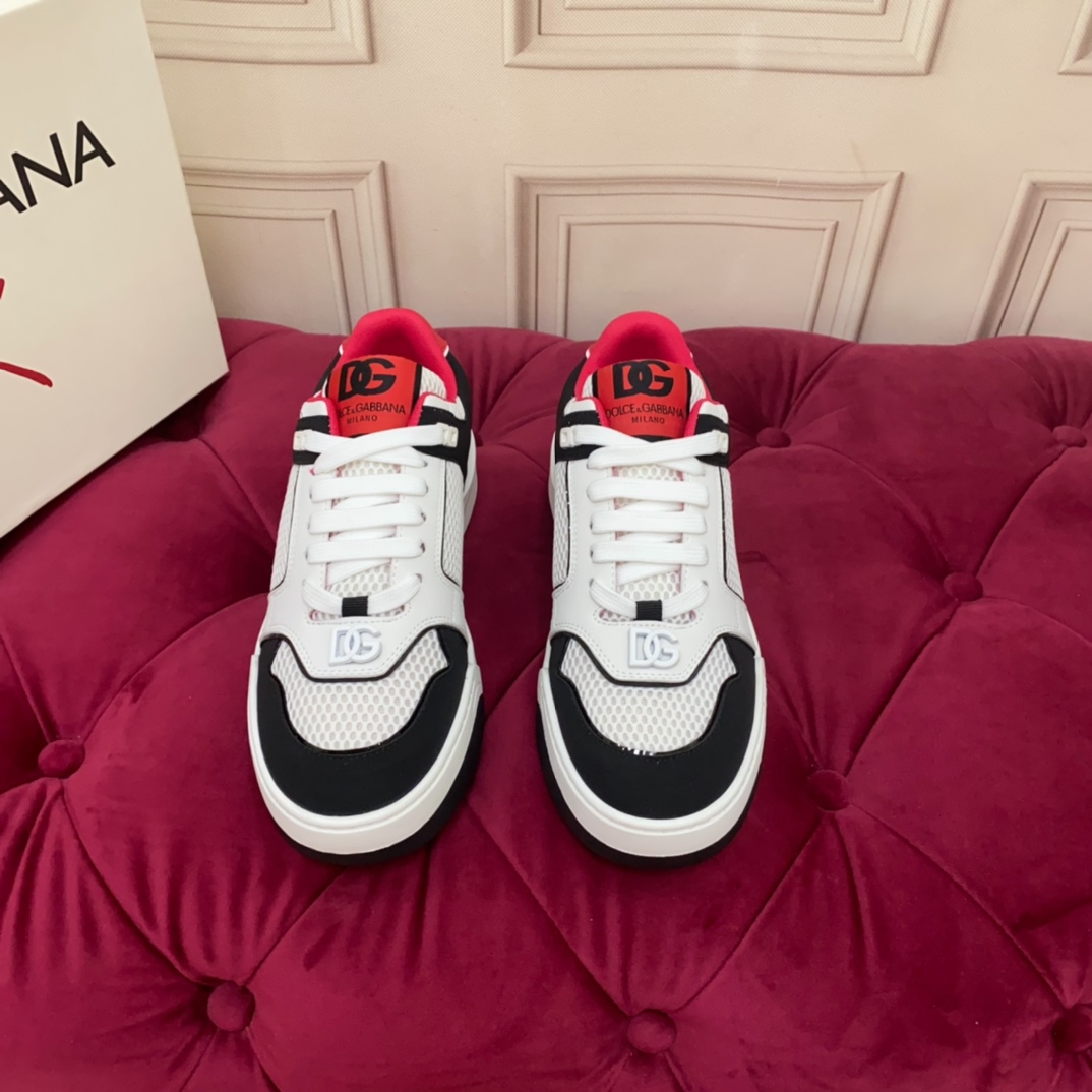 Dolce & Gabbana Mixed-material New Roma Sneakers - PerfectKickZ