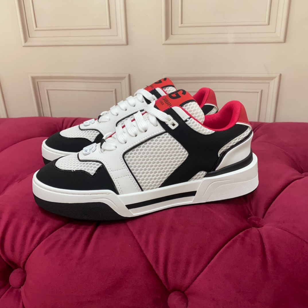 Dolce & Gabbana Mixed-material New Roma Sneakers - PerfectKickZ