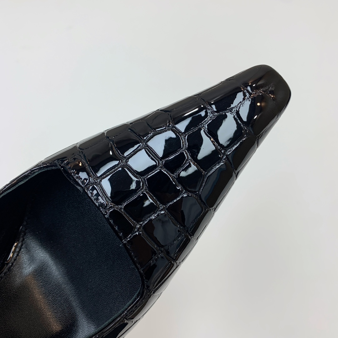 Saint Laurent Leather Slingback Pumps - PerfectKickZ