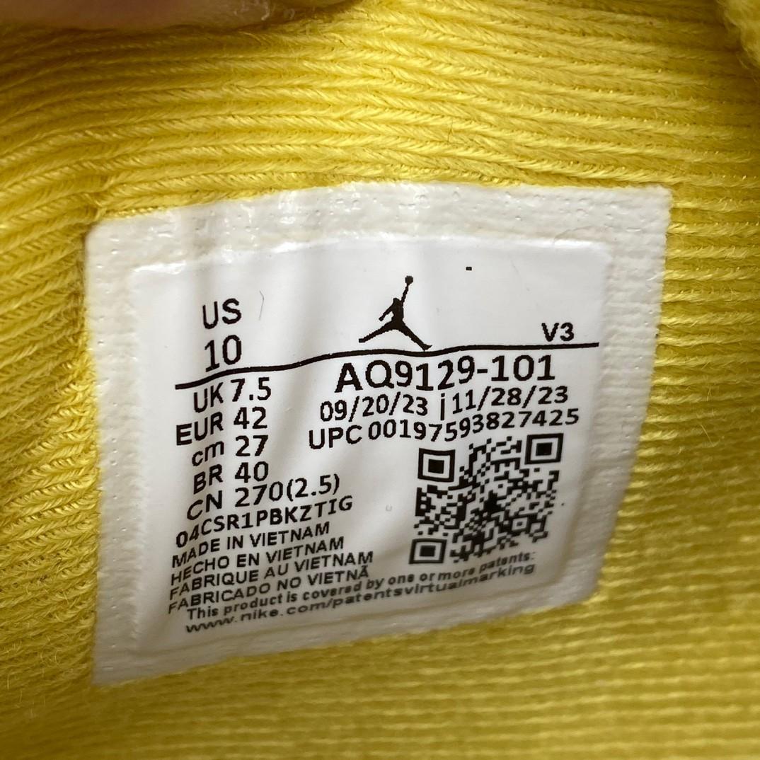 Air Jordan 4 Retro Vivid Sulfur Sneakers     AQ9129-101 - PerfectKickZ