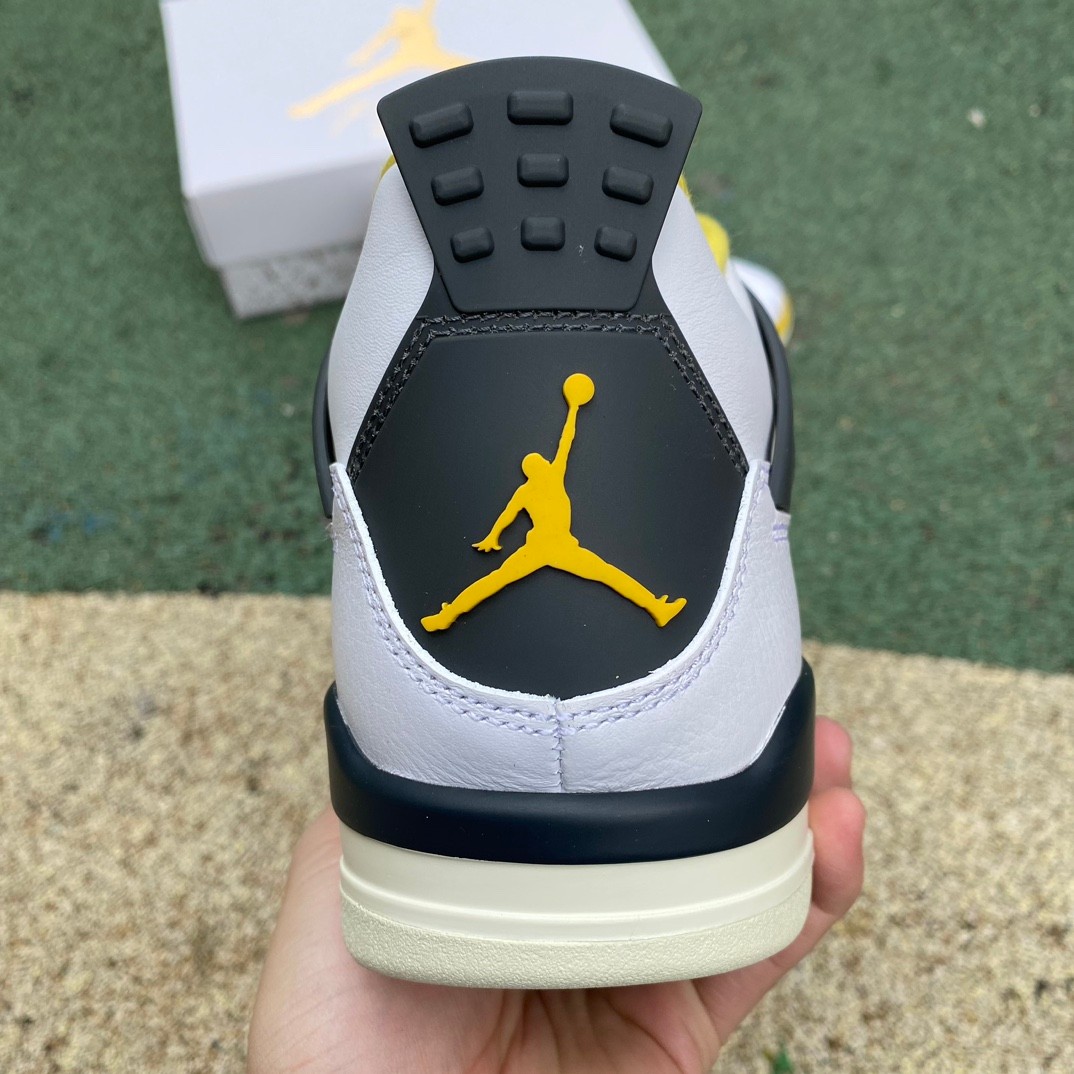 Air Jordan 4 Retro Vivid Sulfur Sneakers     AQ9129-101 - PerfectKickZ
