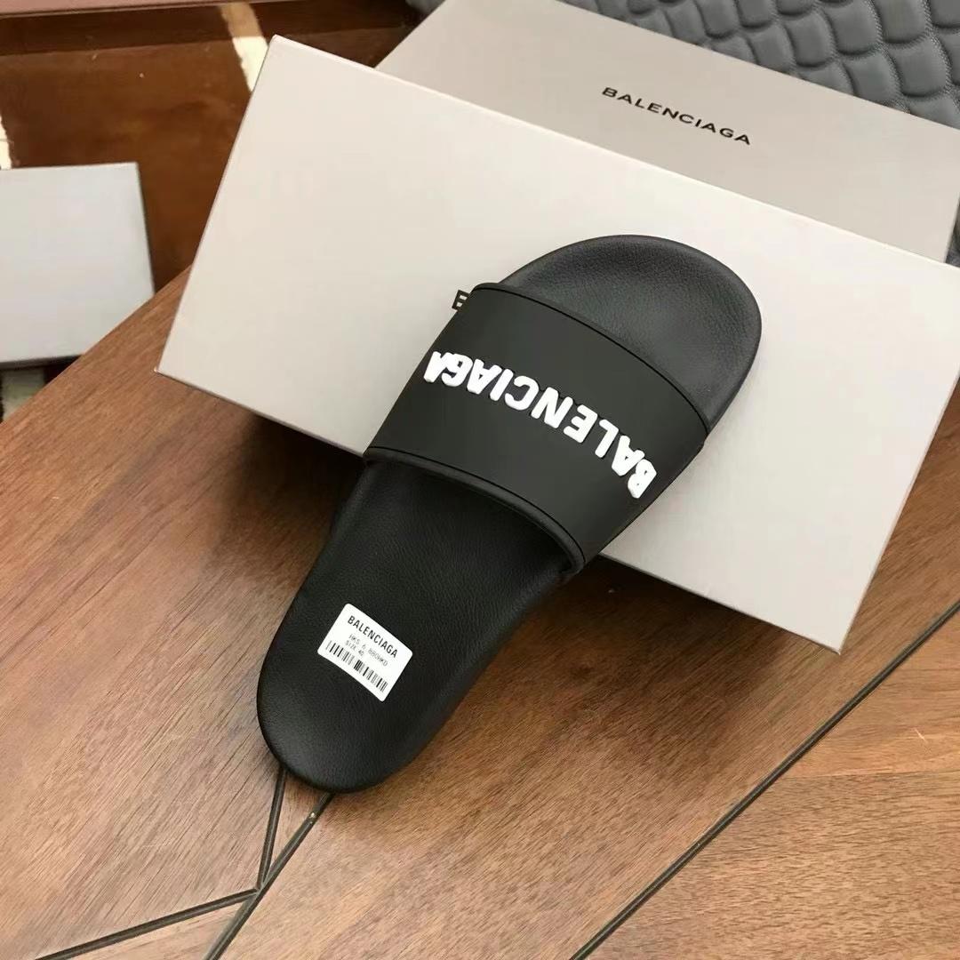 Balenciaga Logo Slide Sandal - PerfectKickZ