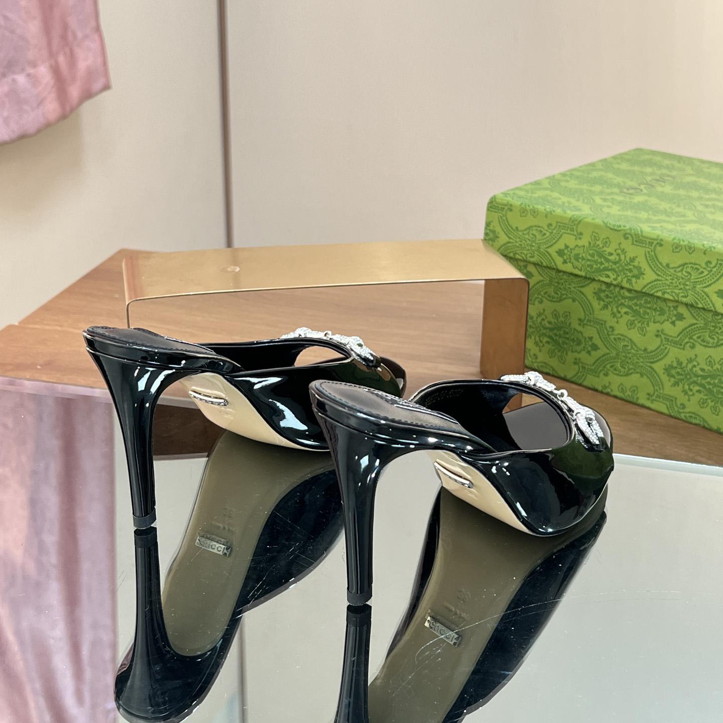Gucci Women's Horsebit Mid-heel Slide Sandal - PerfectKickZ