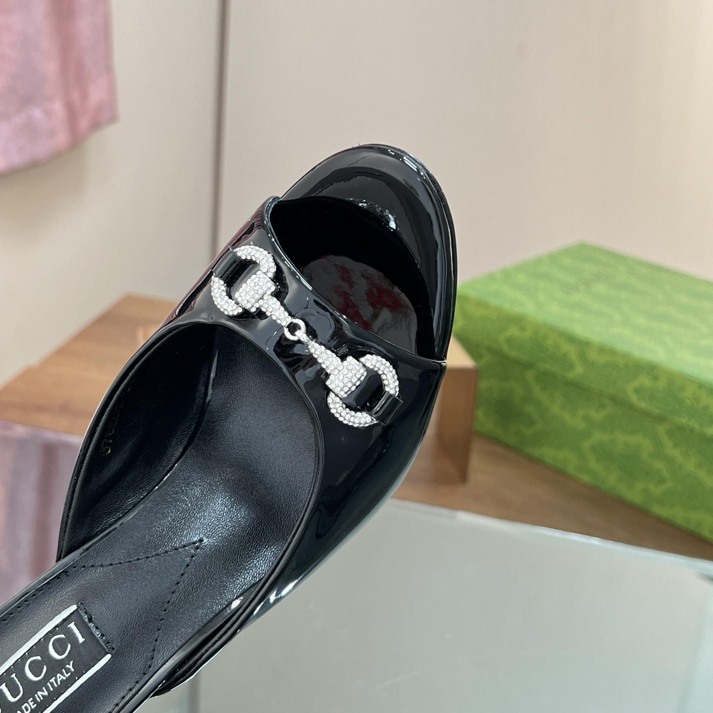 Gucci Women's Horsebit Mid-heel Slide Sandal - 