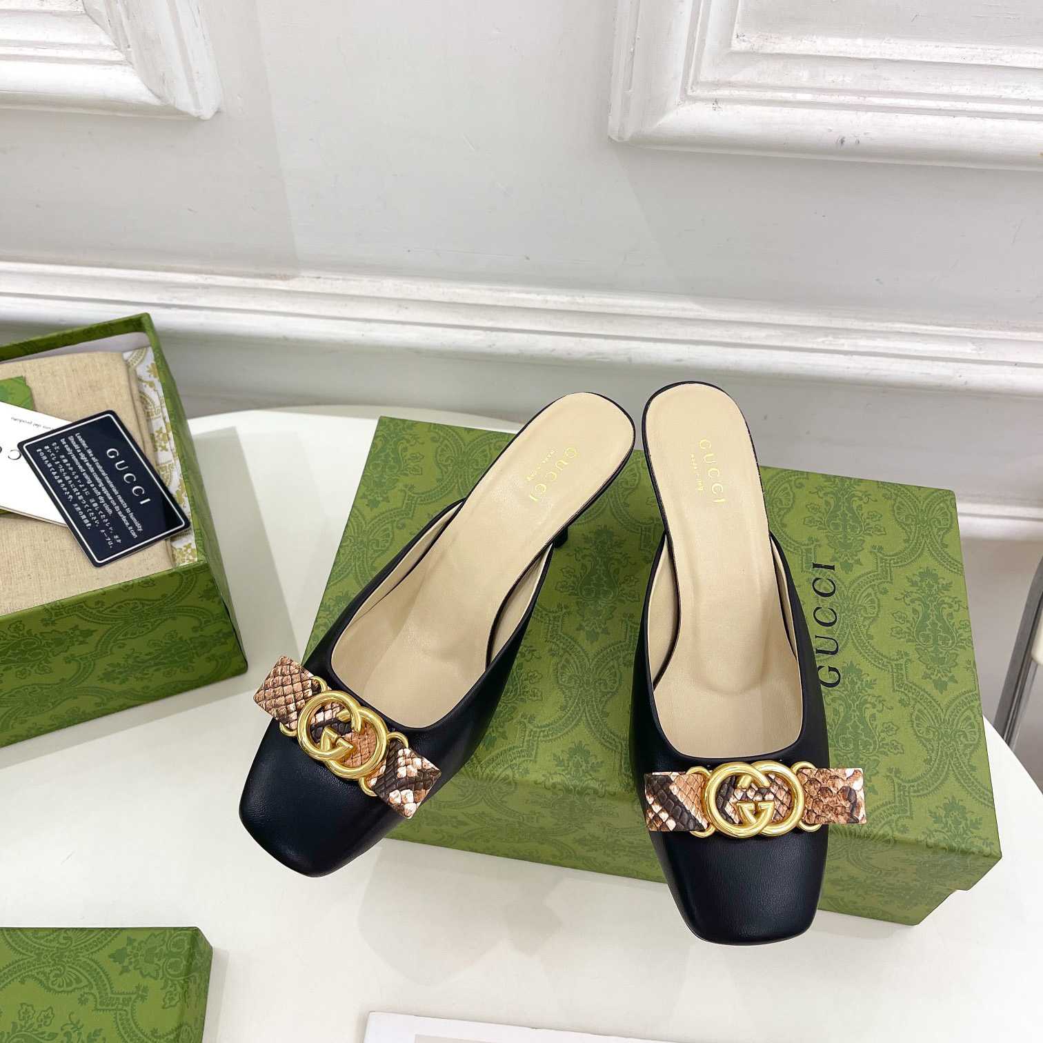 Gucci Women's Interlocking G Mule - PerfectKickZ