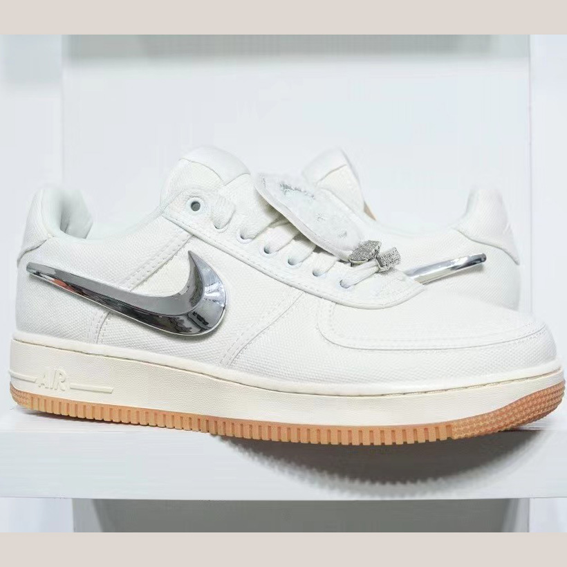 Travis Scott x NK Air Force 1 Sneaker    AQ4211-101  - PerfectKickZ