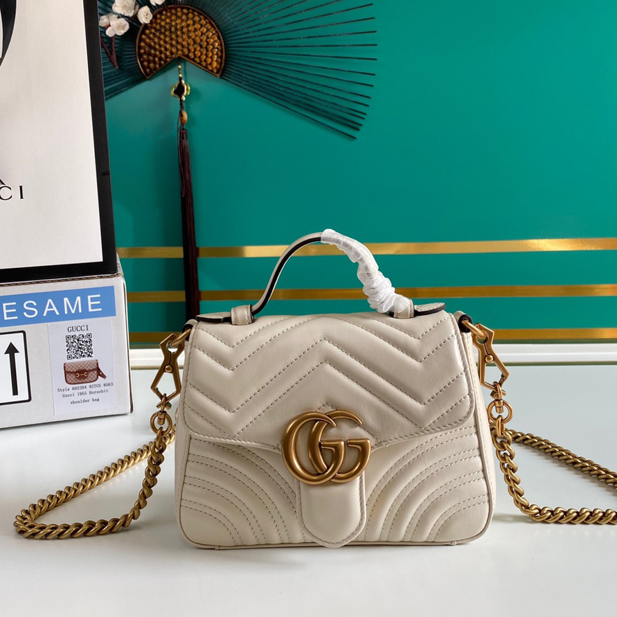 Gucci GG Marmont Mini Top Handle Bag - PerfectKickZ