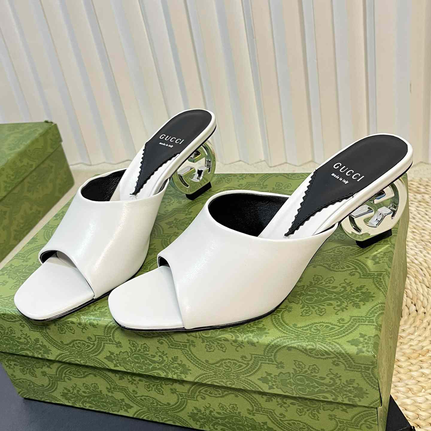 Gucci Women's Interlocking G Heel Sandal - PerfectKickZ