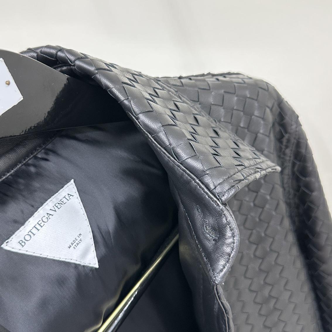 Bottega Veneta Intrecciato Relaxed Leather Shirt - PerfectKickZ