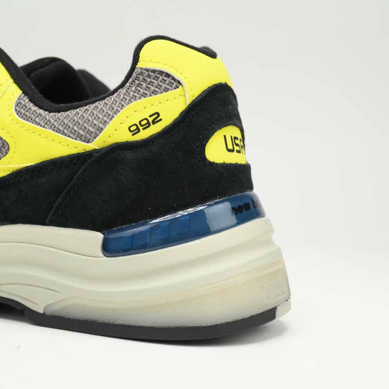 New Balance 992 Black And Yellow Sneakers      M992FG  - PerfectKickZ