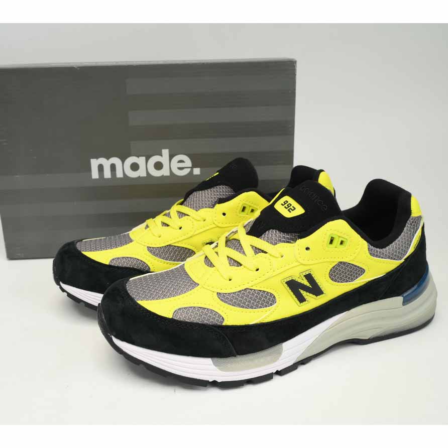 New Balance 992 Black And Yellow Sneakers      M992FG  - PerfectKickZ