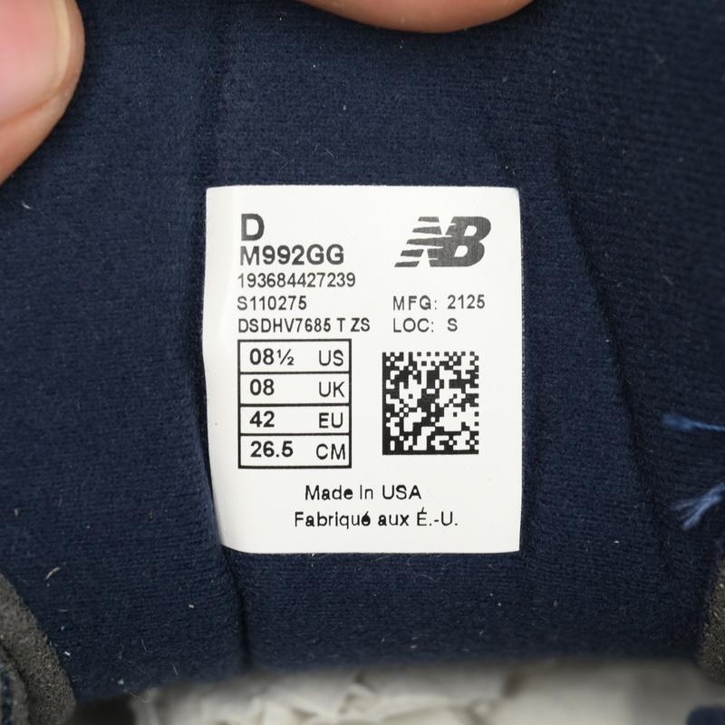 New Balance 992 Navy Blue Sneakers      M992GG  - PerfectKickZ