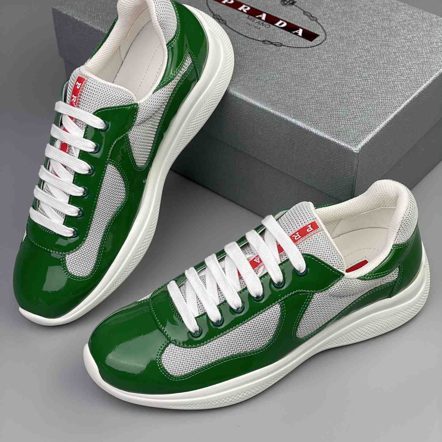 Prada Male America's Cup Sneaker  - PerfectKickZ