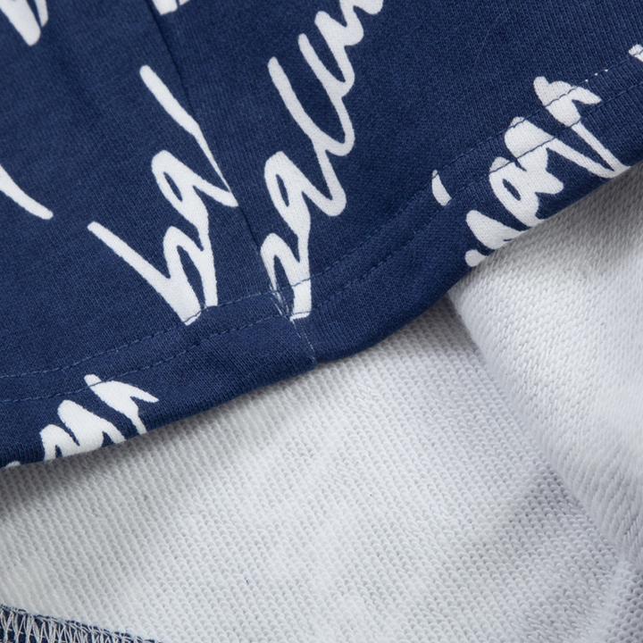 Balenciaga Navy Scribble Shorts - PerfectKickZ