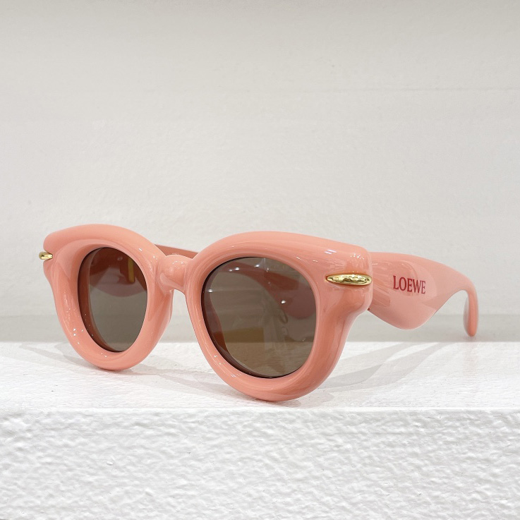 Loewe Inflated Round Sunglasses In Nylon - PerfectKickZ