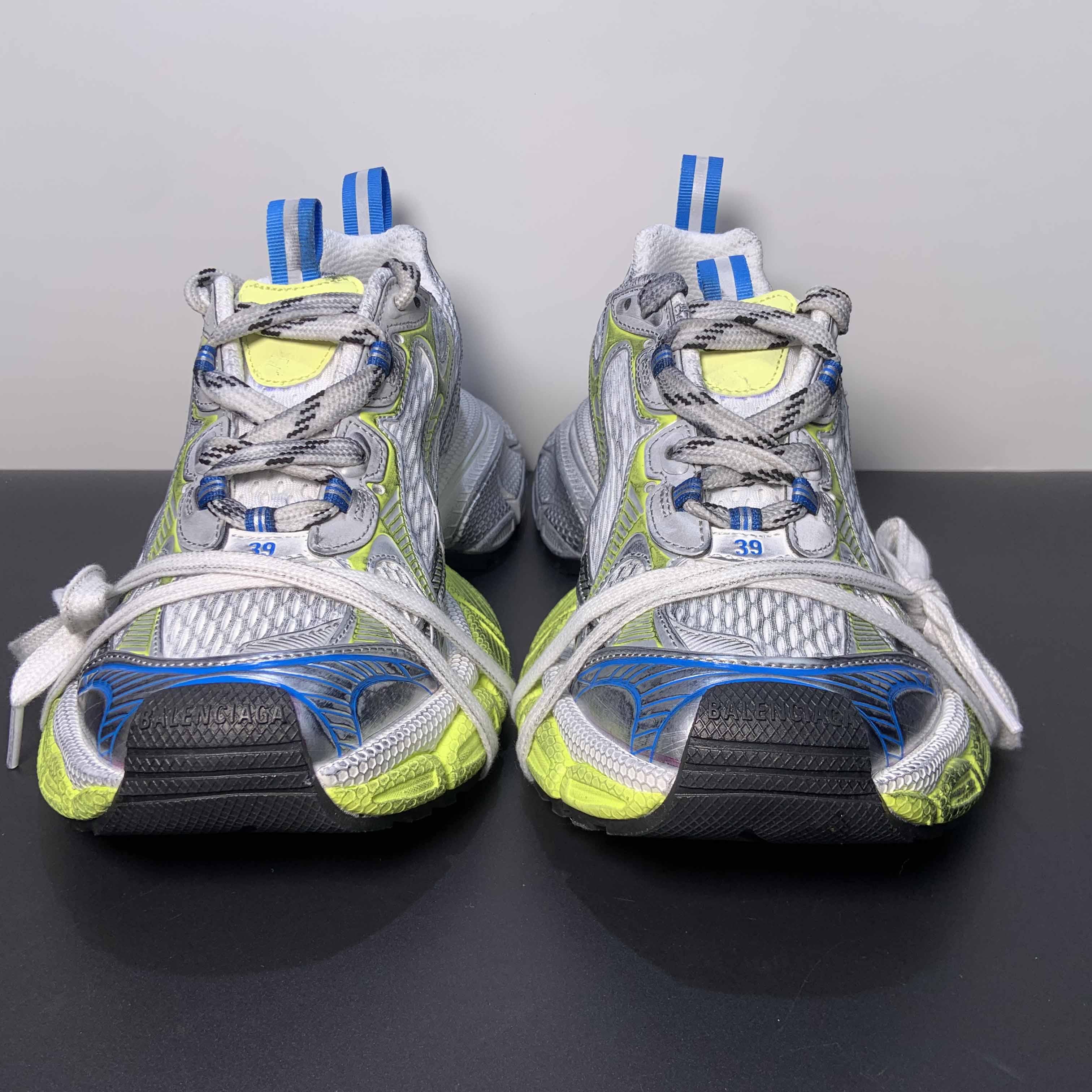 Balenciaga 3XL Sneaker In White/Yellow And Blue - PerfectKickZ