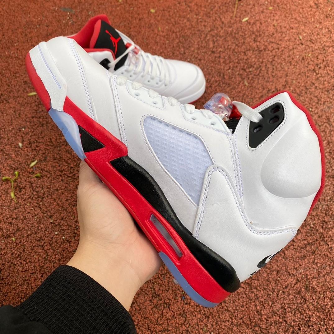 Air Jordan 5 Fire Red Sneakers     136027/440888-120 - PerfectKickZ