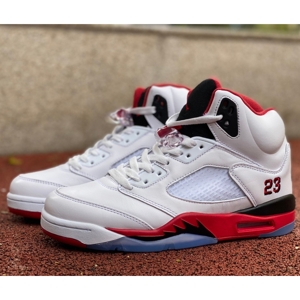 Air Jordan 5 Fire Red Sneakers     136027/440888-120 - PerfectKickZ