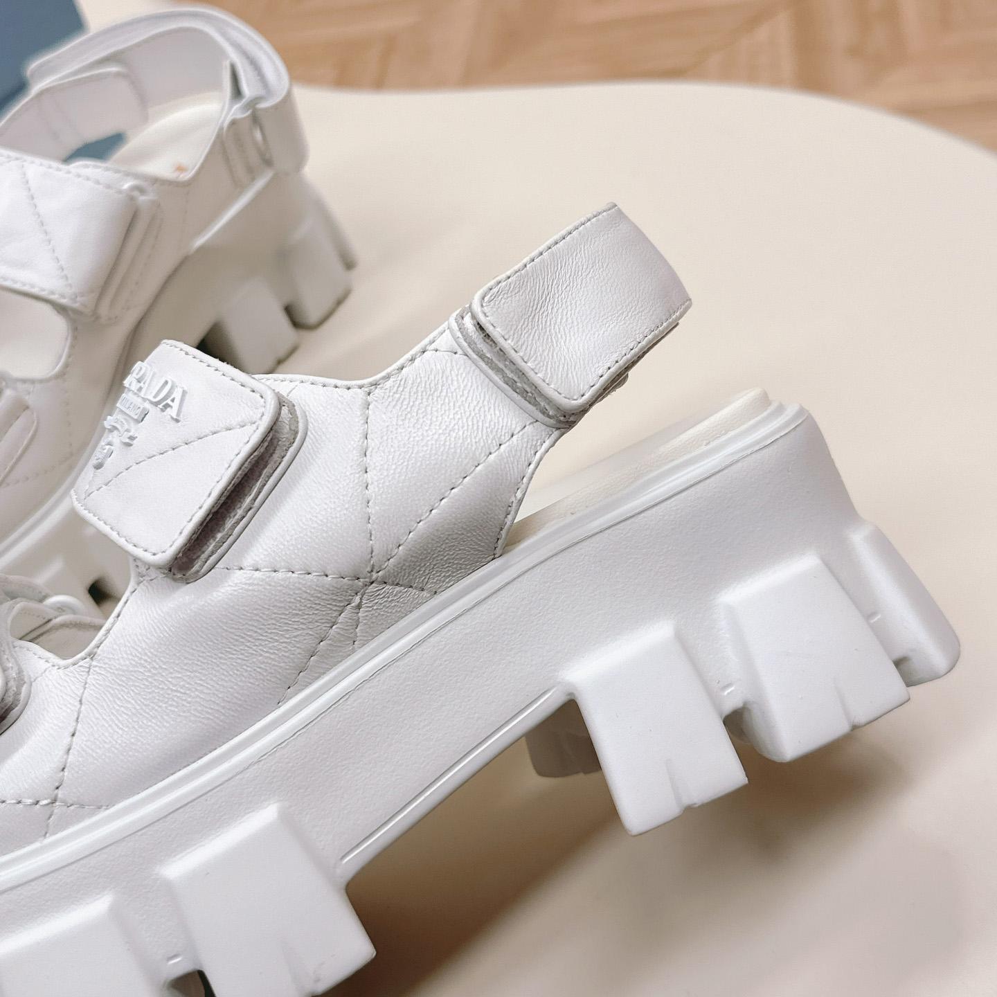 Prada Monolith Nappa Leather Sandals - PerfectKickZ