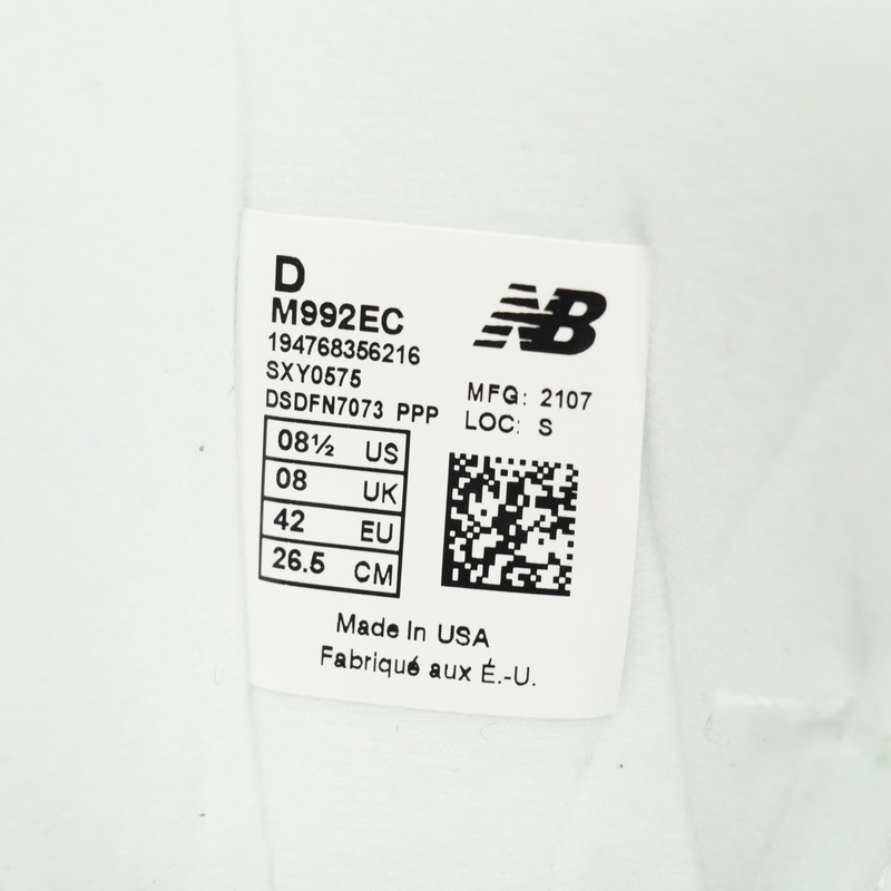 New Balance 992 White Blue Sneakers      M992EC  - PerfectKickZ