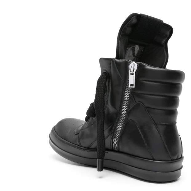 Rick Owens Geobasket High-top Leather Sneakers - PerfectKickZ