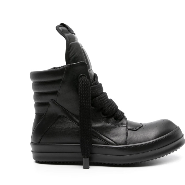 Rick Owens Geobasket High-top Leather Sneakers - PerfectKickZ