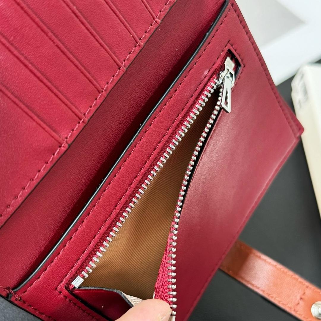 Loewe Medium Vertical Grained-Leather Wallet(14×11cm) - PerfectKickZ