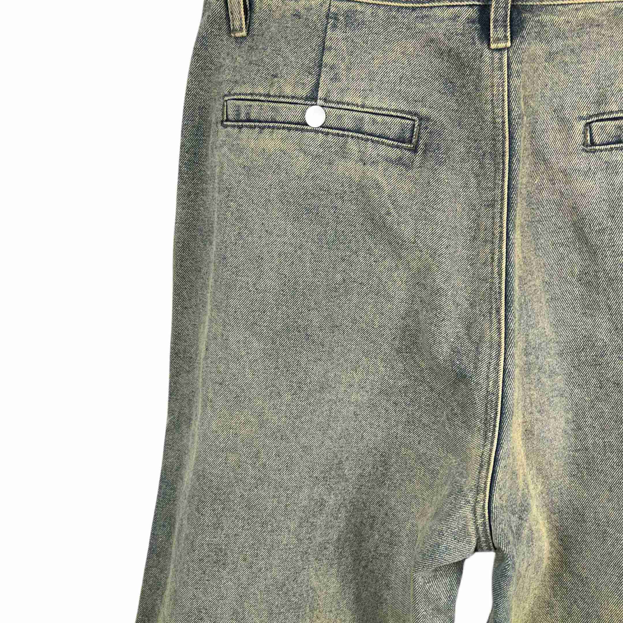Rick Owens Geth Wide Leg Denim Jeans - PerfectKickZ