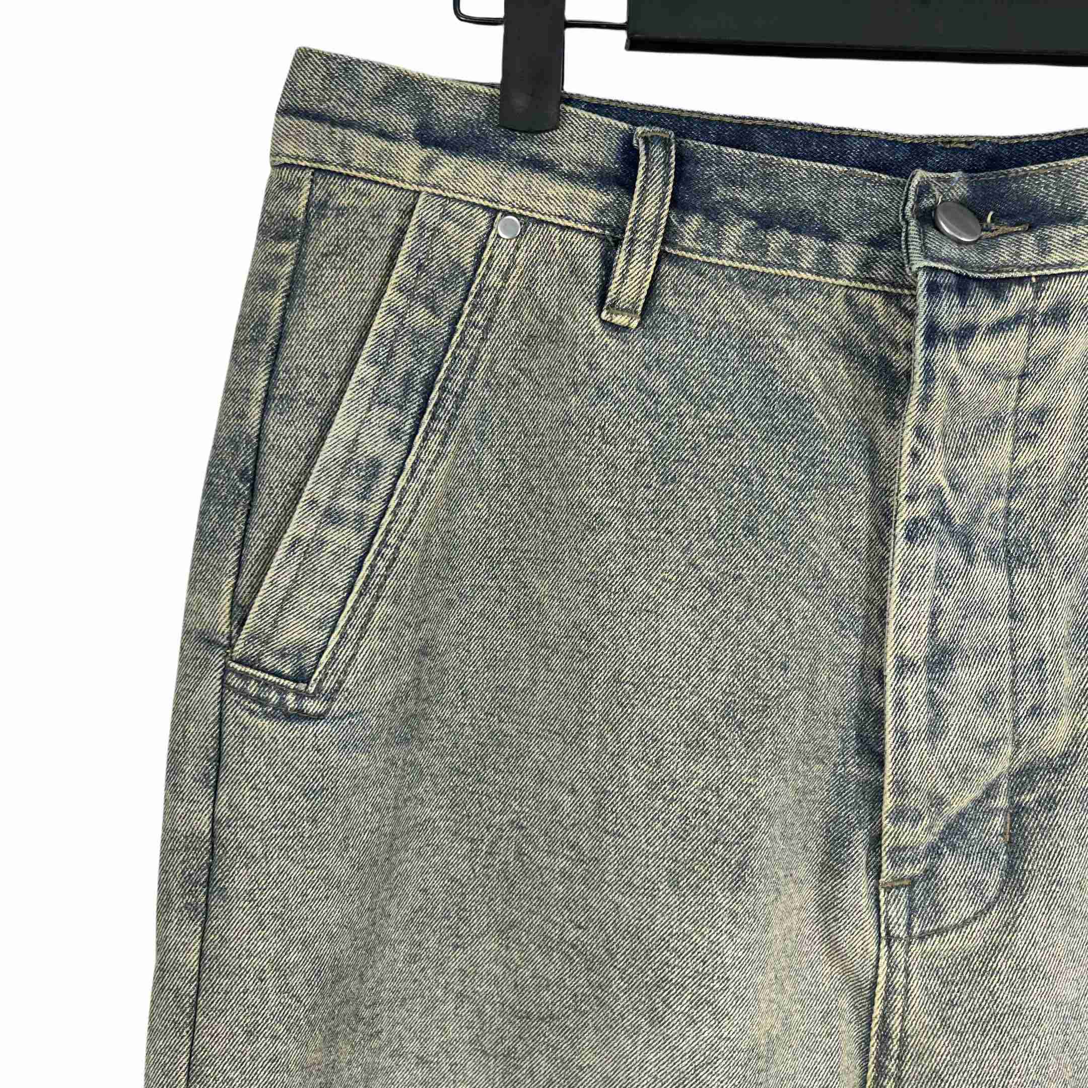 Rick Owens Geth Wide Leg Denim Jeans - PerfectKickZ