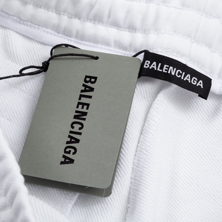 Balenciaga Logo Cotton Shorts - PerfectKickZ