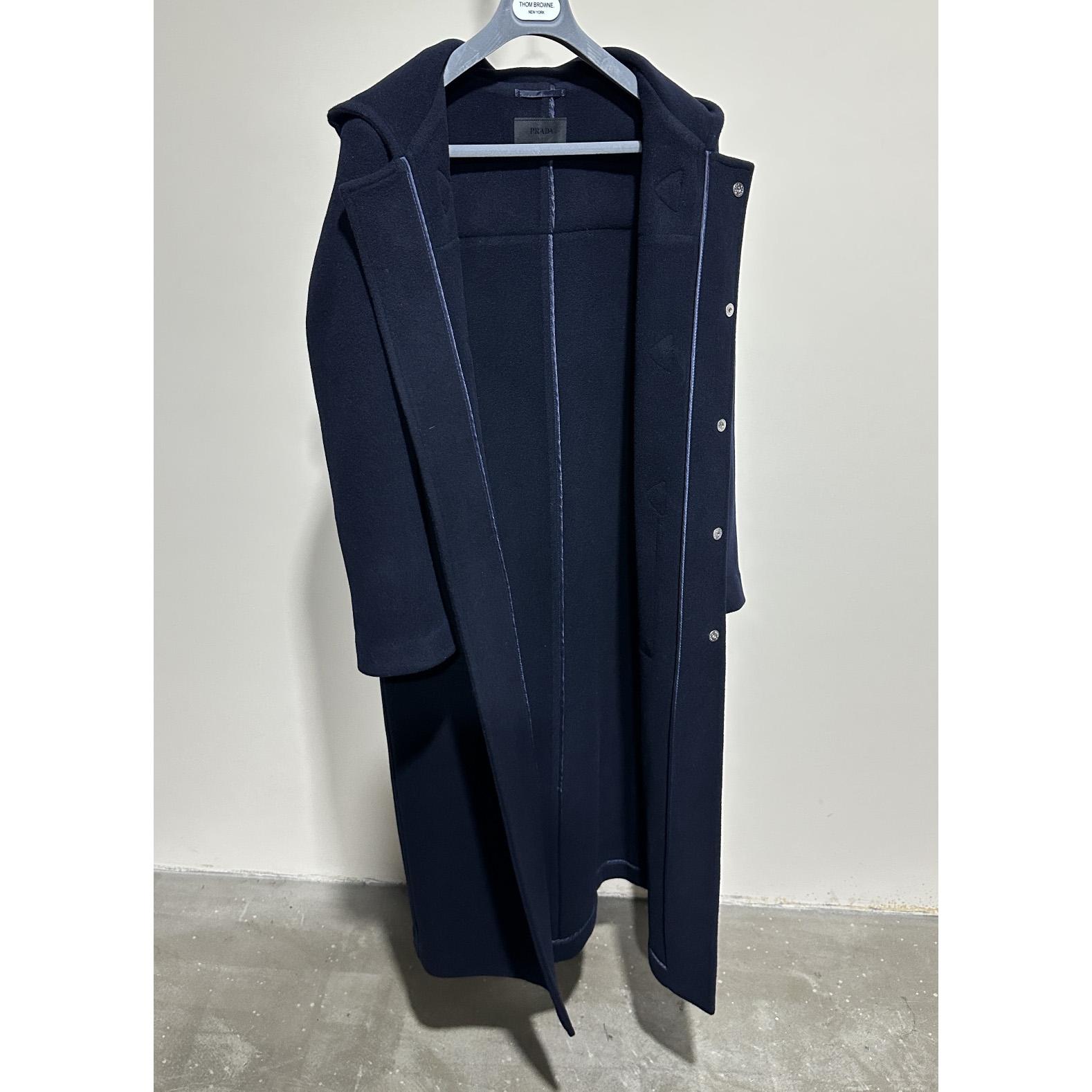Prada Double-breasted Wool Duffle Coat - PerfectKickZ