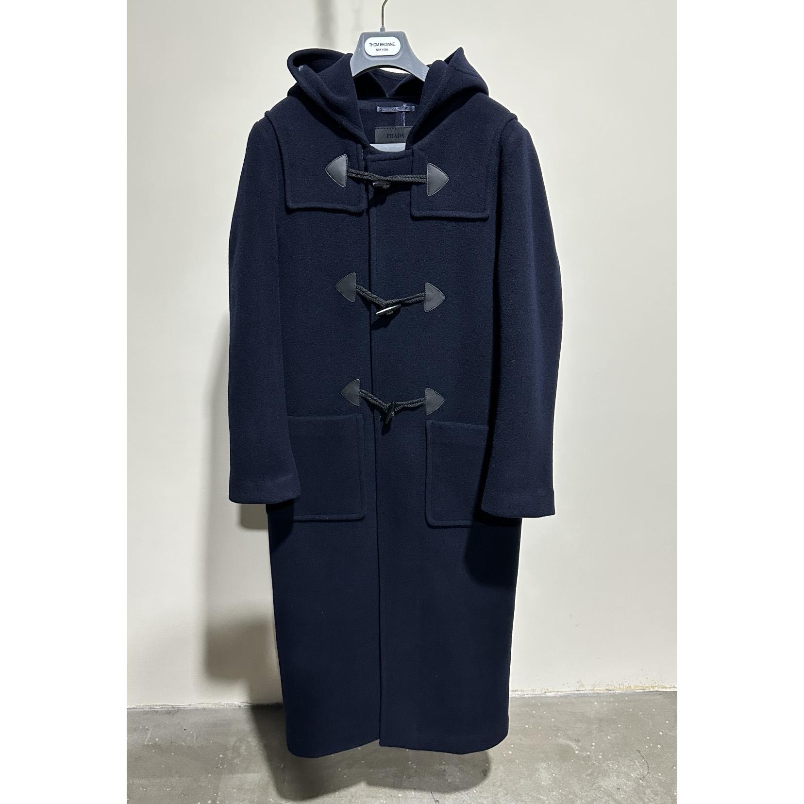 Prada Double-breasted Wool Duffle Coat - PerfectKickZ