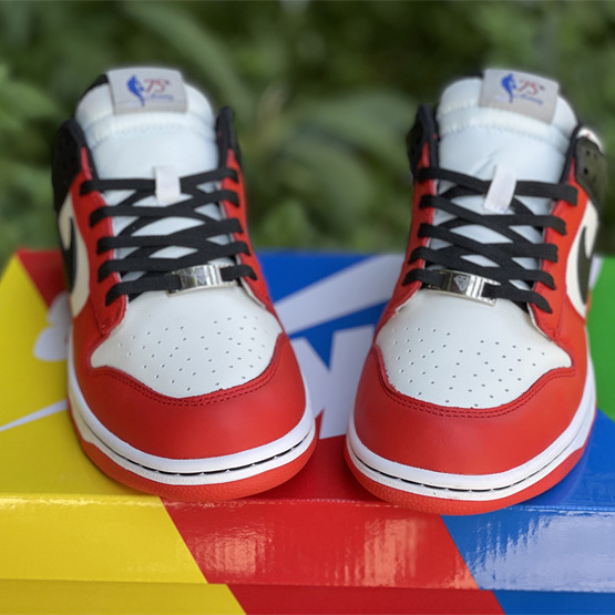 NBA x Nike Dunk Low EMB '75th Anniversary' Sneaker       DD3363-100 - PerfectKickZ