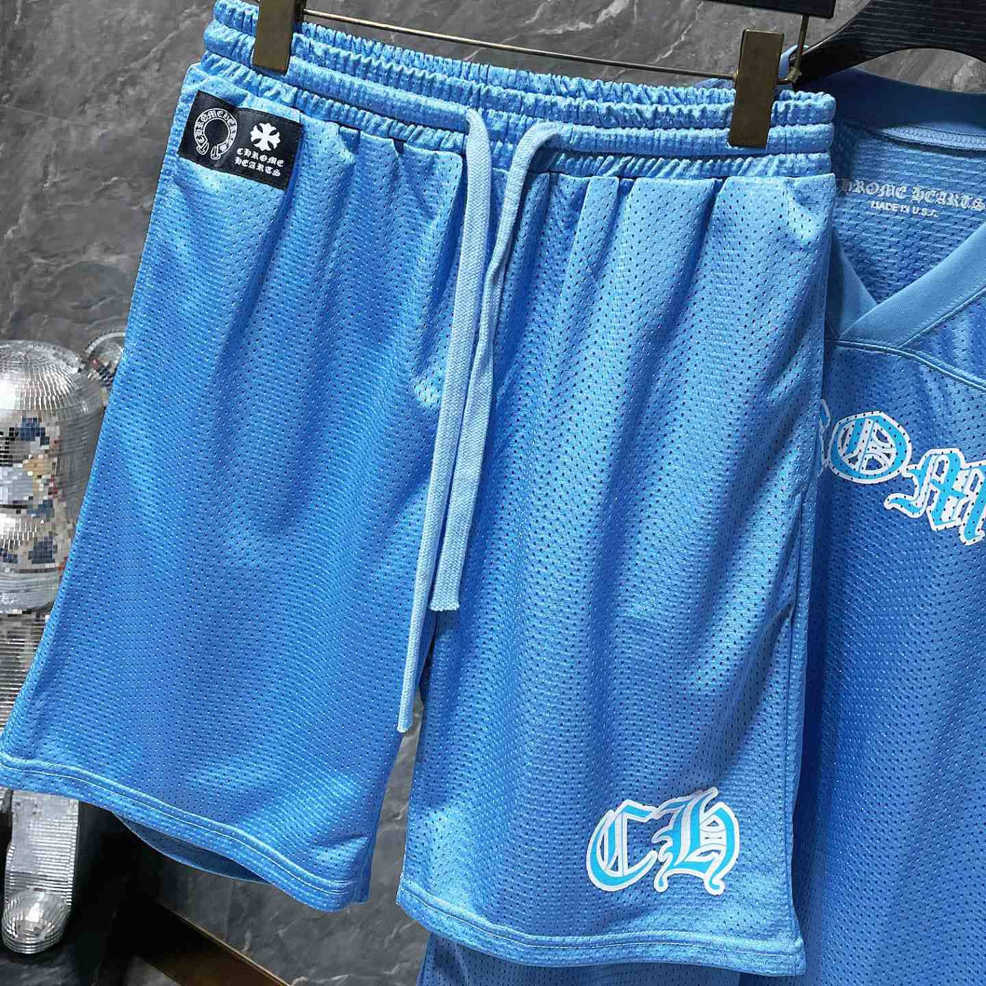 Chrome Heart Mesh Tee & Shorts - PerfectKickZ