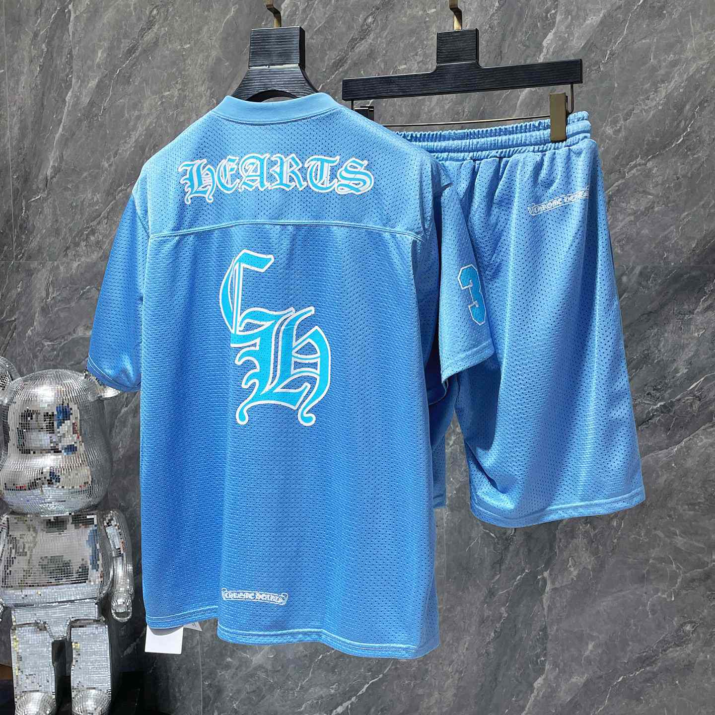 Chrome Heart Mesh Tee & Shorts - PerfectKickZ