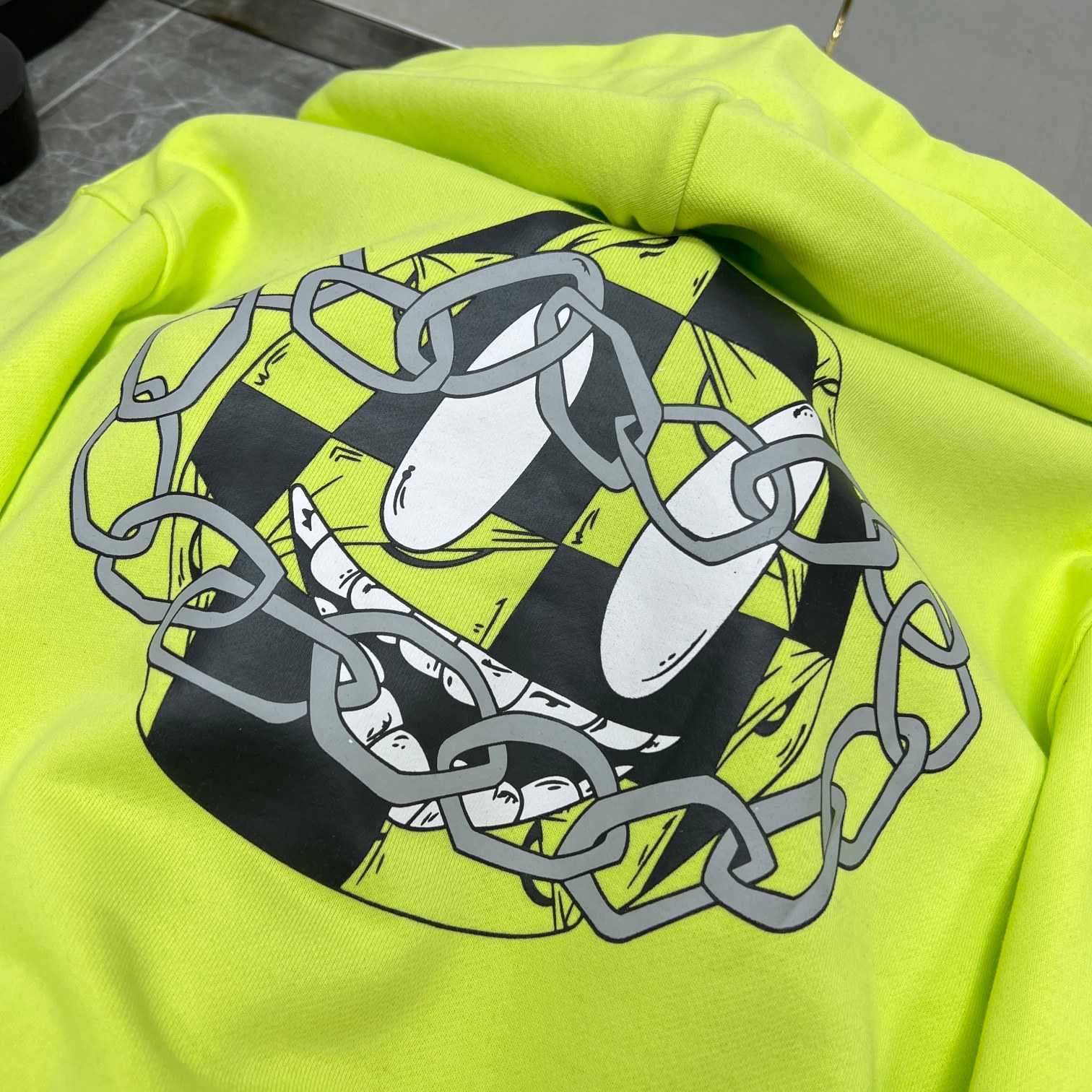 Chrome Heart Matty Boy 'Link' Lime Hoodie - PerfectKickZ