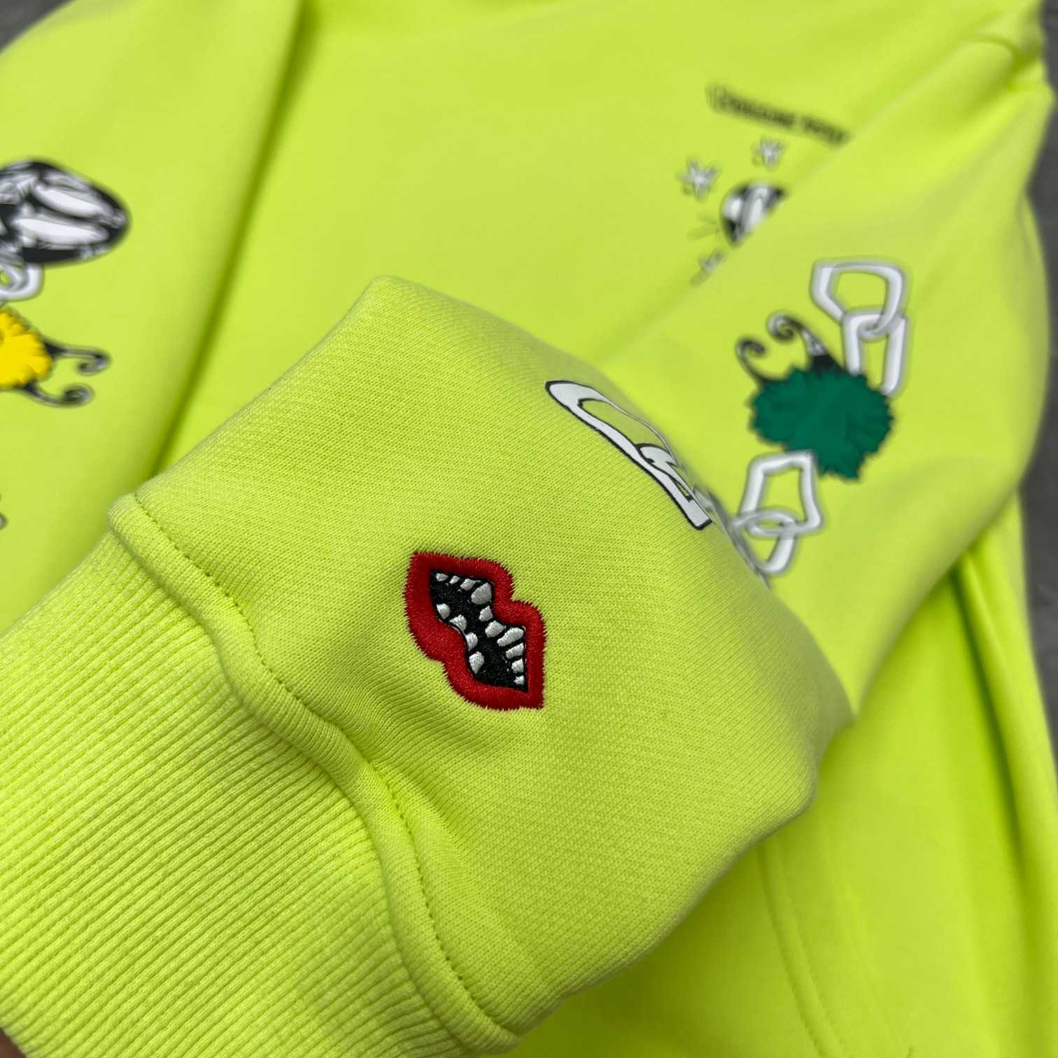 Chrome Heart Matty Boy 'Link' Lime Hoodie - PerfectKickZ