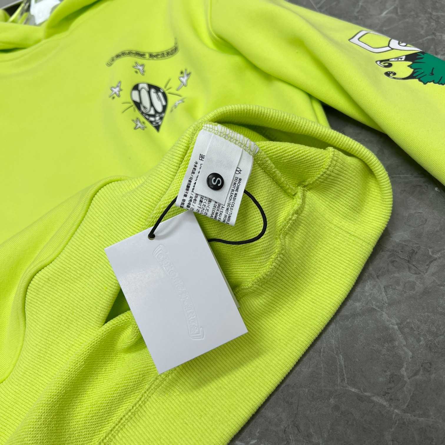 Chrome Heart Matty Boy 'Link' Lime Hoodie - PerfectKickZ