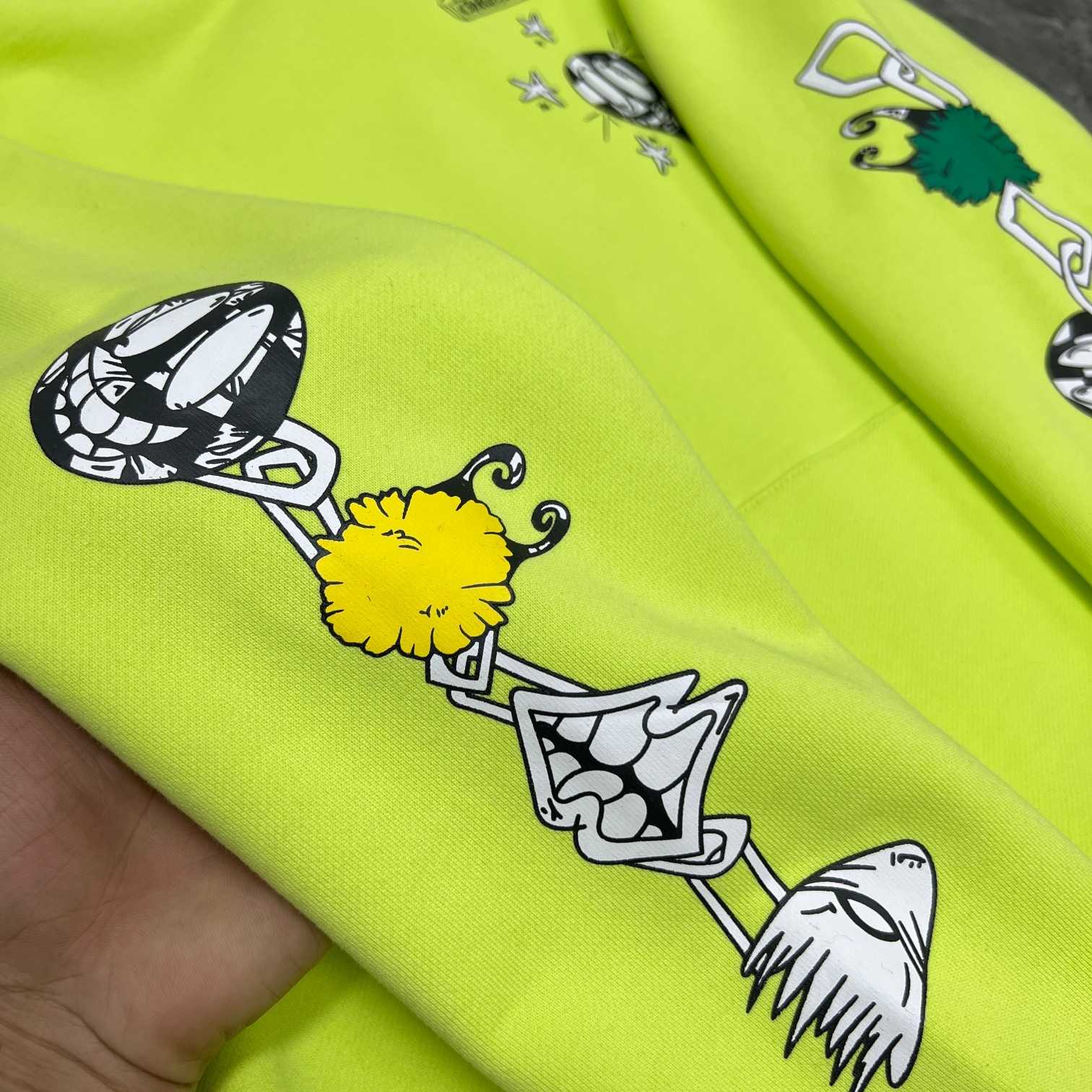 Chrome Heart Matty Boy 'Link' Lime Hoodie - PerfectKickZ