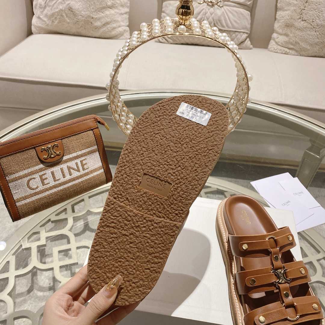 Celine Slides Tippi In Calfskin - PerfectKickZ