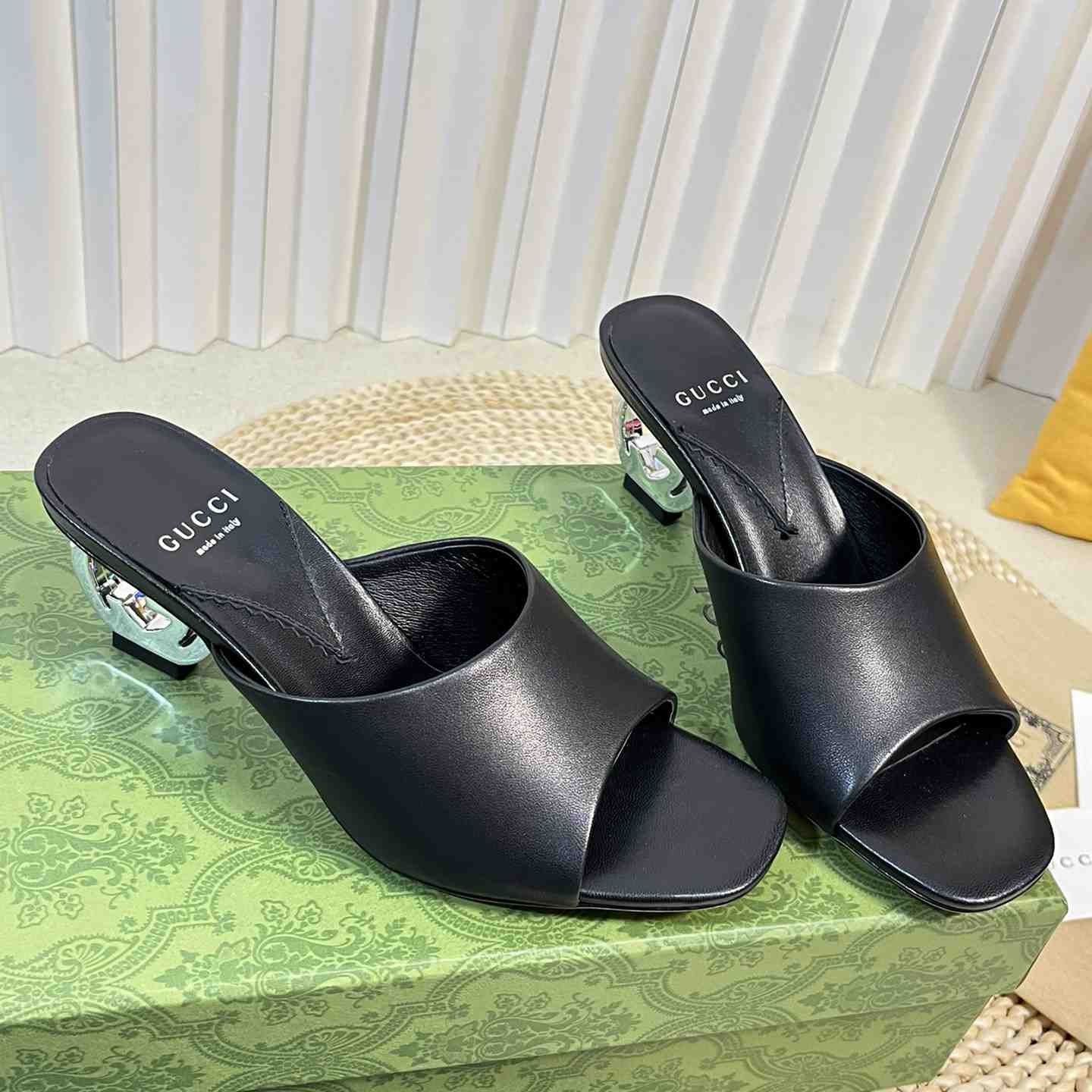 Gucci Women's Interlocking G Heel Sandal - PerfectKickZ