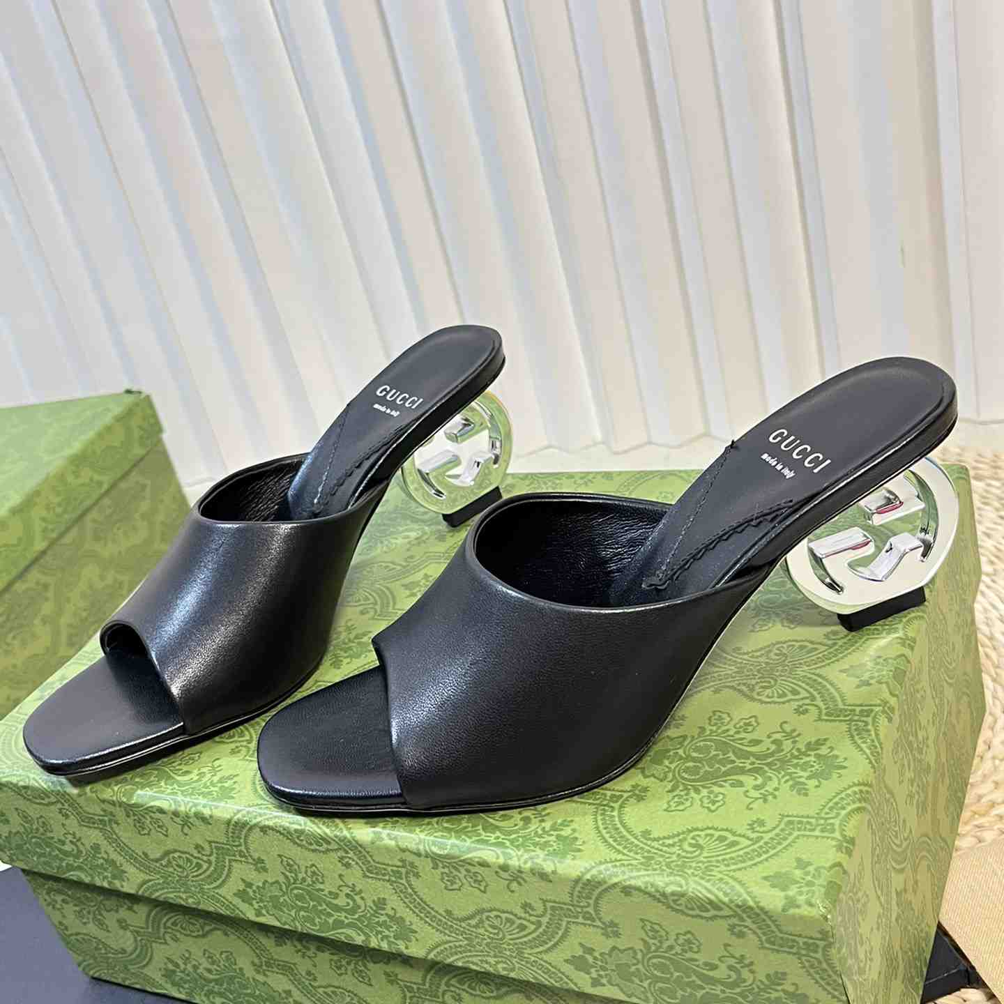 Gucci Women's Interlocking G Heel Sandal - PerfectKickZ