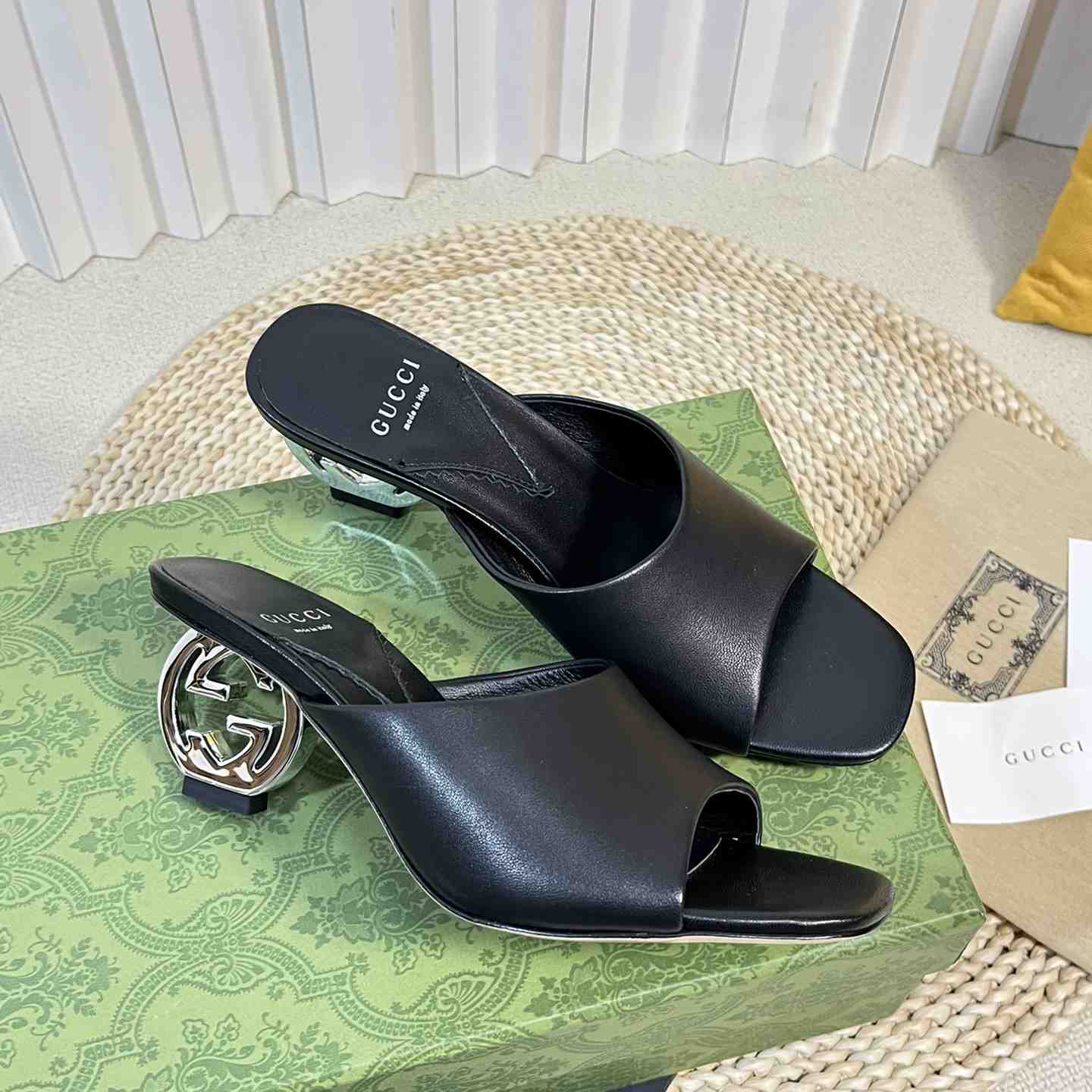 Gucci Women's Interlocking G Heel Sandal - PerfectKickZ